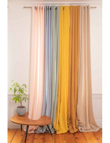 Ré washed linen curtain 140x280 cm - 7 colors - Epic Venez acheter