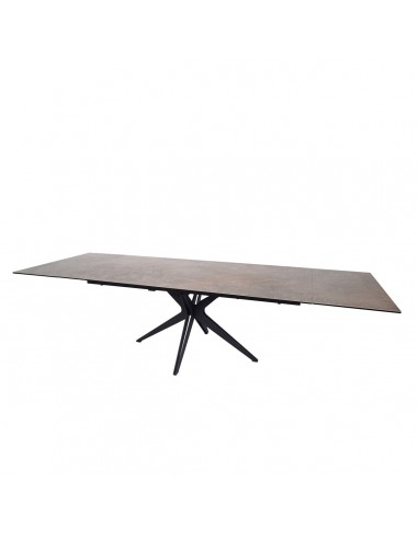 Plissken extendable ceramic table Rust gray - Home Beddings and Curtains pas cher