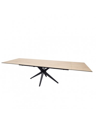 Plissken extendable ceramic table Light oak - Home Beddings and Curtains français