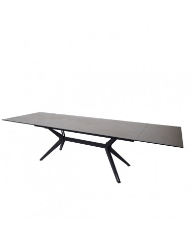 Yorke Extendable Ceramic Table Bronze Black - Home Beddings and Curtains le concept de la Pate a emporter 